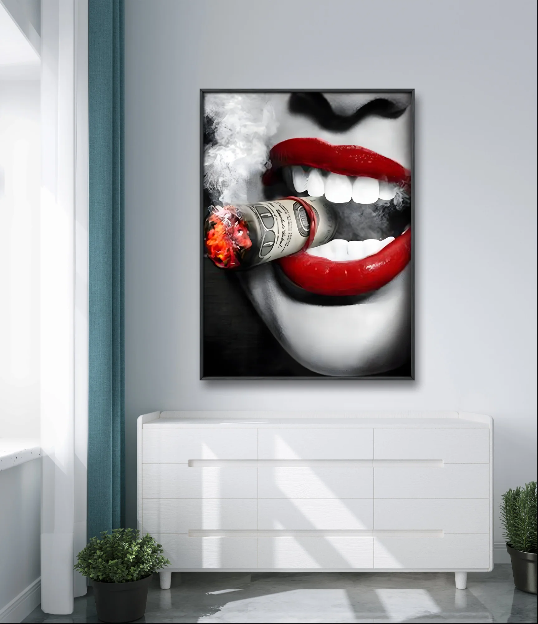 Рисунок 2 - Алмазная 5D картина с красными губами