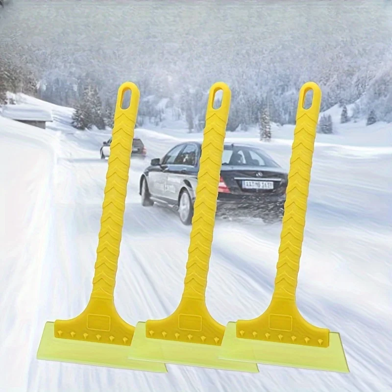 2pcs Car snow shovel, glass tool, snow brush, defrosting and ice removal shovel, scraping shovel