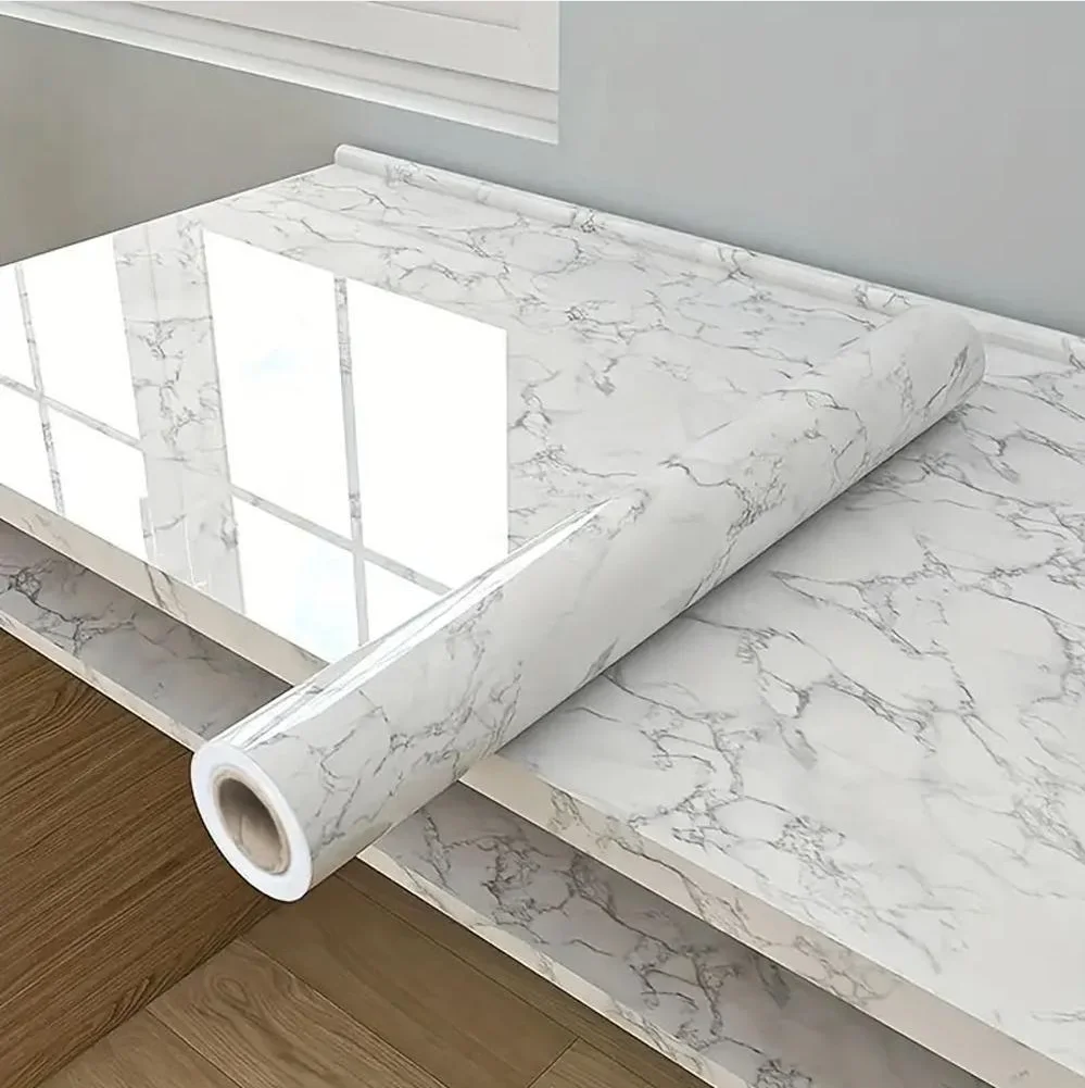 White Contact Paper Vinyl Self Adhesive Wallpaper for Bedroom Living Room Furniture Decoration Glitter Waterproof DIY Sticker 3