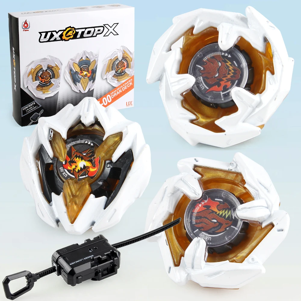 3IN1 Bey X UX-00 Dran Deck Starter Evolution Metal Battle Top Set