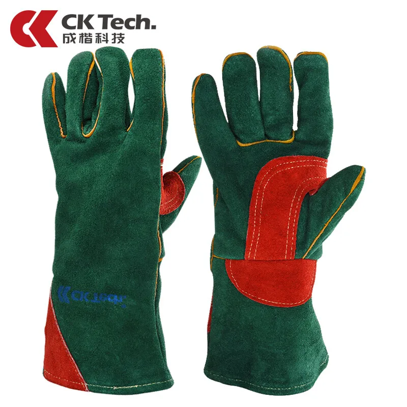 Welding Gloves Heat Resistant Perfect for Cooking/Baking/Fireplace/BBQ Heavy Duty Gloves Cowhide Welding Protection