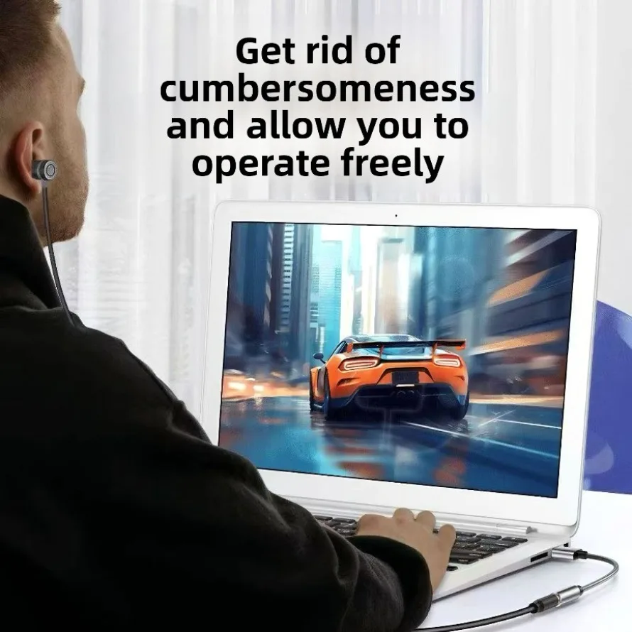 USB to 3.5mm Audio Jack Adapter - External Sound Card Converter for Headsets and Computers