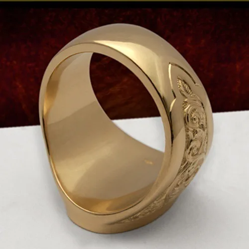  GOWE The Lord of Rings Ring for Men Women The Precious Ring of  Mordor Pure 18K Solid Yellow Gold: Clothing, Shoes & Jewelry