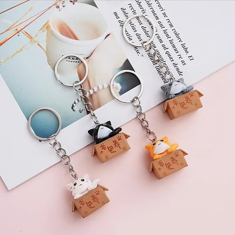 Kitten Animal Key Ring Bag Pendant Keychain For Couple