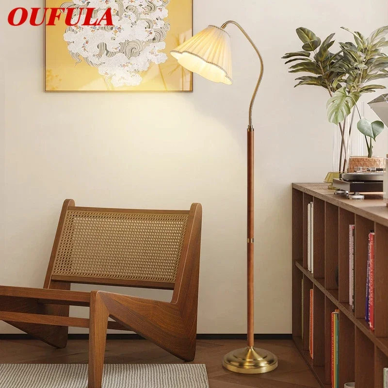 

OUFULA Contemporary Floor Lamp Nordic Family Iiving Room Bedroom Homestay Creativity LED Decorative Standing Light