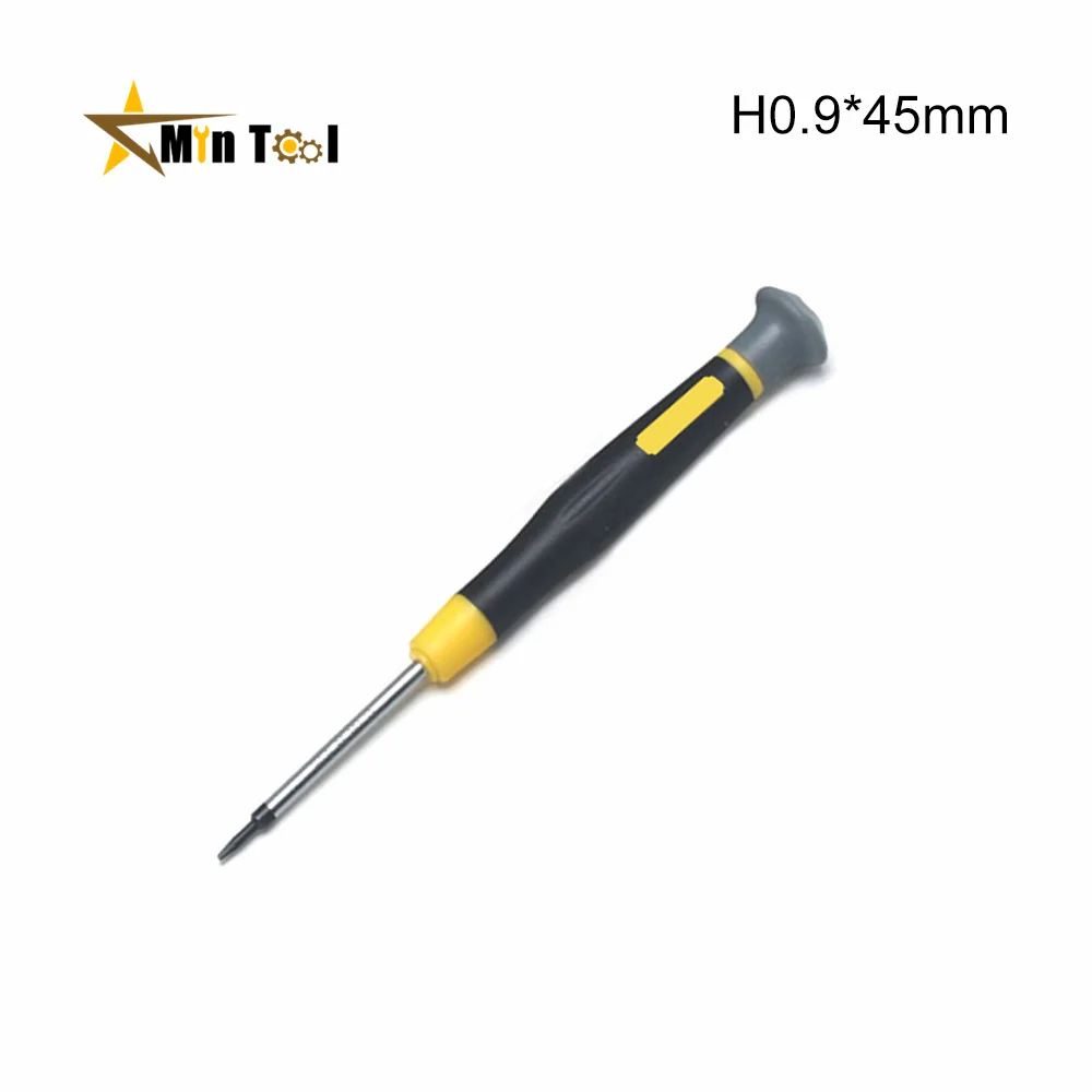 Lot de 6 mini tournevis hexagonaux multicolores en gros plan, idéal pour réparations de précision électroniques.