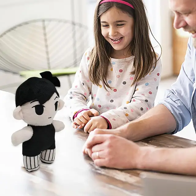 Cute Omori Sunny Plush Toy Black Hair Stuffed Doll Cartoon Action Figure  With 3d Visual Effects Good Elasticity For Xmas Gifts - Movies & Tv -  AliExpress