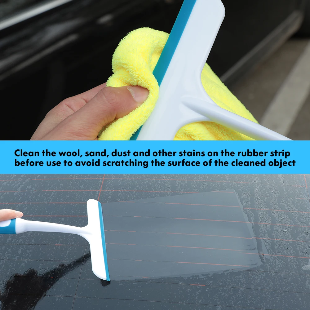Car Scraper Window Cleaning Wiper Muitifunctional Glass Brush Silicone Squeegee for Car Household Cleaning Tools
