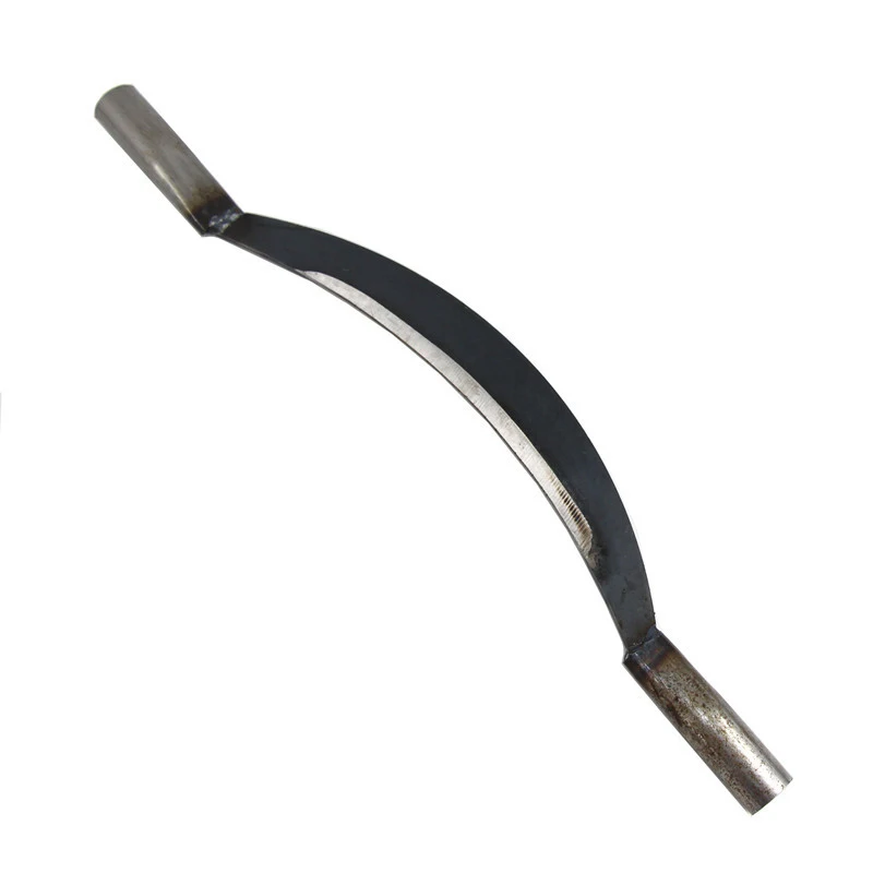 Woodworking hand tools wood trimming tool Draw Knife 51cm Curved Draw Shave Woodworking Tool Wood Carving Tools Wood Knife Manganese Steel Woodworking Debarking Tool