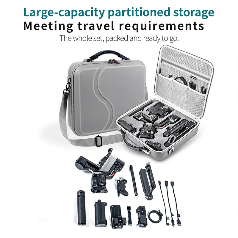 RS4 Carrying Case for DJI Ronin RS 4 Handheld Stabilizer Accessories Storage Case PU Shoulder Bag Travel Portable Handbag