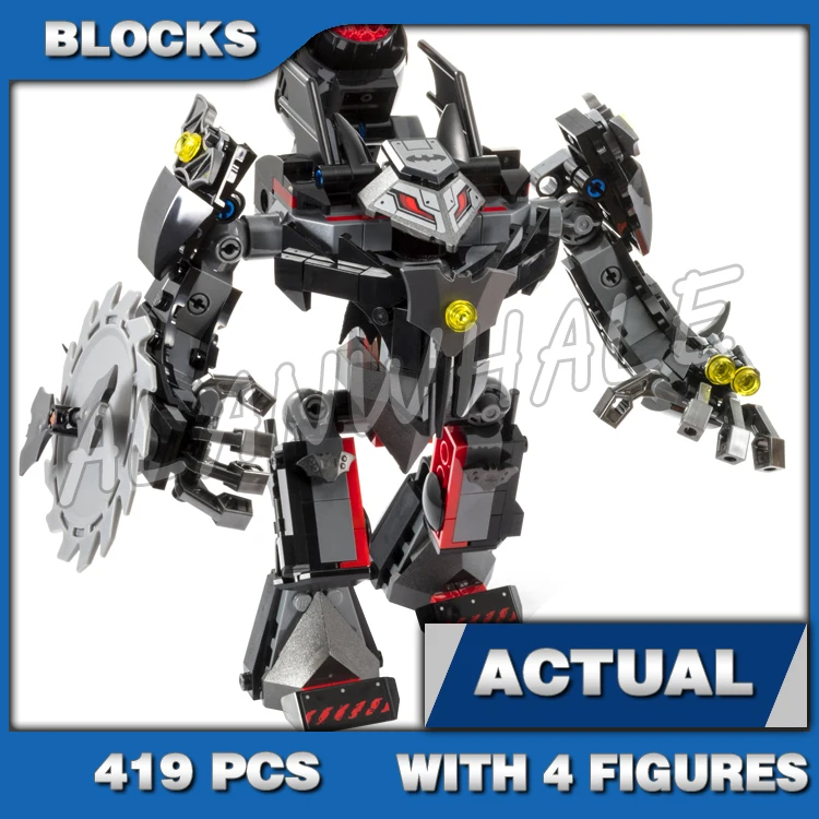 

419pcs Super Fighter BatMech vs. Poison Ivy Mech Spinning Saw Blade 11234 Building Blocks Sets Compatible With Model