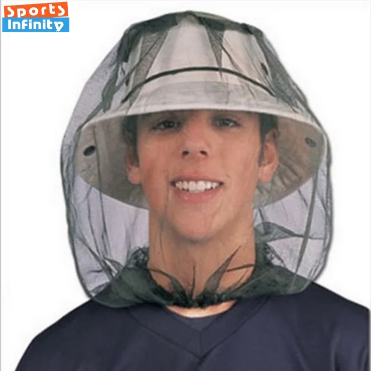 Outdoor Night Fishing Face Mask Insect and Mosquito Proof Mesh Mask Fishing Sun Protection Anti Bee Hat Accessories