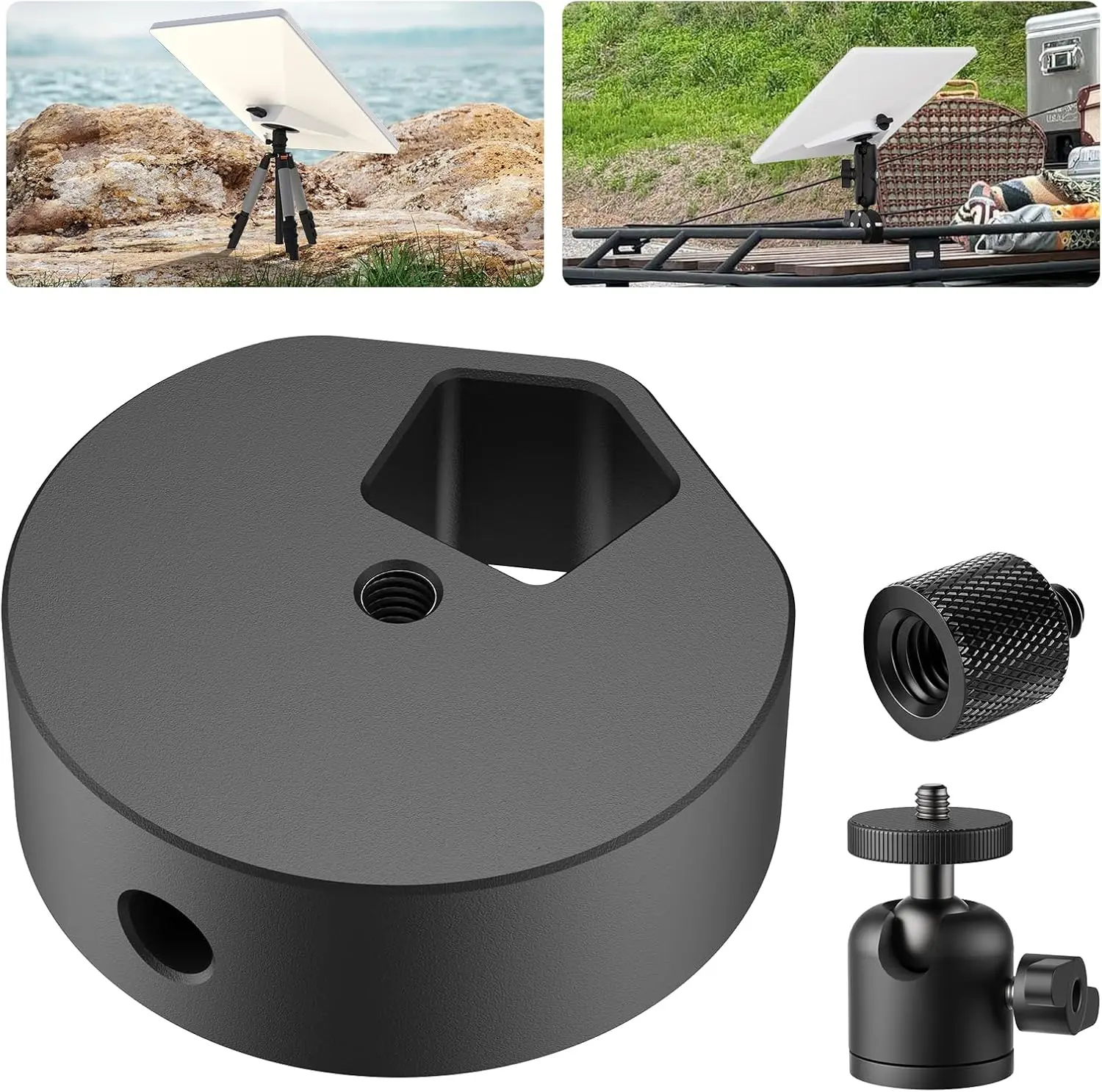 Starlink tripod Adapter Compatible with Starlink Mini 1/4-20 and 3/8-16 threaded and piping adapters
