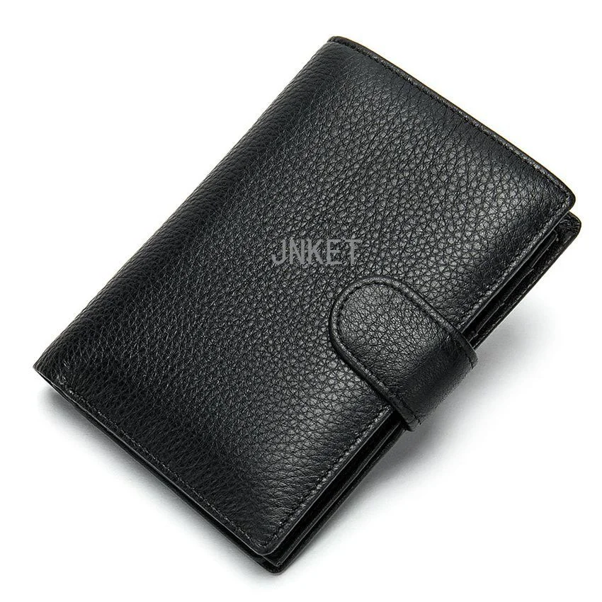 Wallet Men's Short Cow Leather Wallet Card Holder Wallet Multi-card Coin Purse