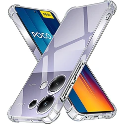 Durable Clear Silicone Shockproof Phone Case - Soft Protective Back Cover (Poco M6 Pro 4G)