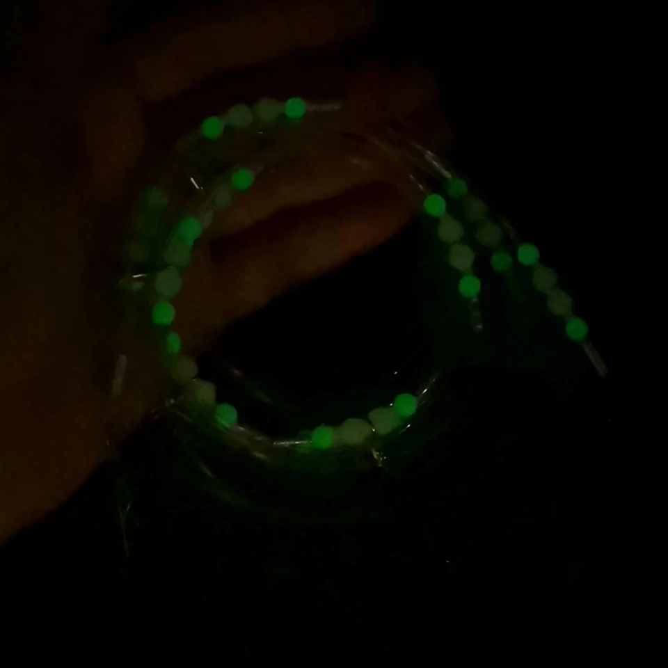 20 pz Cuscinetto Barile Anello Connettore Da Pesca Girevole A Rotolamento 3 Vie Perline Fluorescenti Amo Richiamo Linea di Attrezzatura Da Pesca  18