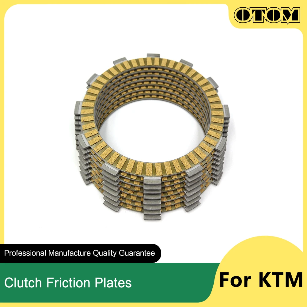 

Фрикционные пластины сцепления OTOM 101 мм, композитный материал волокнистой бумаги для 125EXE 200MXC 150SX 200XCW TC125 FE250 250SXF 250XCFW, кроссовые велосипеды