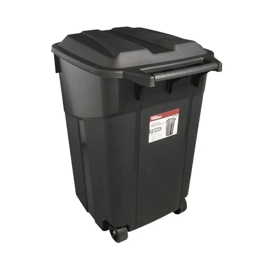 garbage can wheels detail
