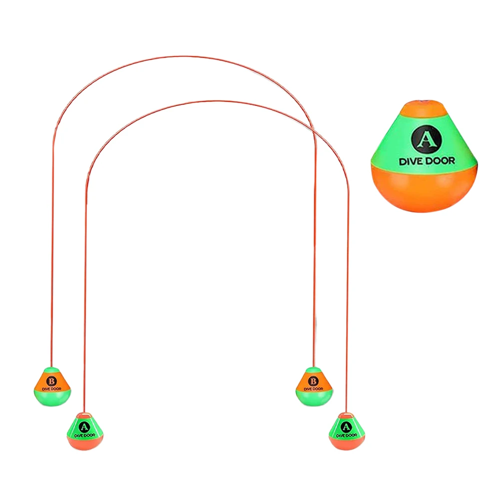 2pcs Through Door Diving Ring No Toxic Summer Swim Toys Body Exercise Swim Through Door Toys  PVC for Boys Girls