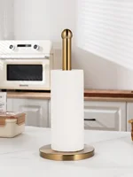 Kitchen fashion simple tissue holder cup holder combination stainless steel kitchen roll paper holder creative Tissue holder 1