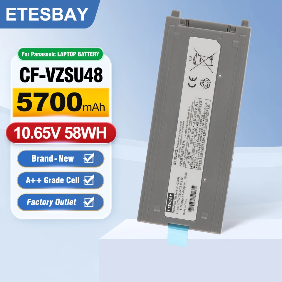 Etebay-Panasonicラップトップバッテリー,CF-VZSU48 CF-VZSU48U CF