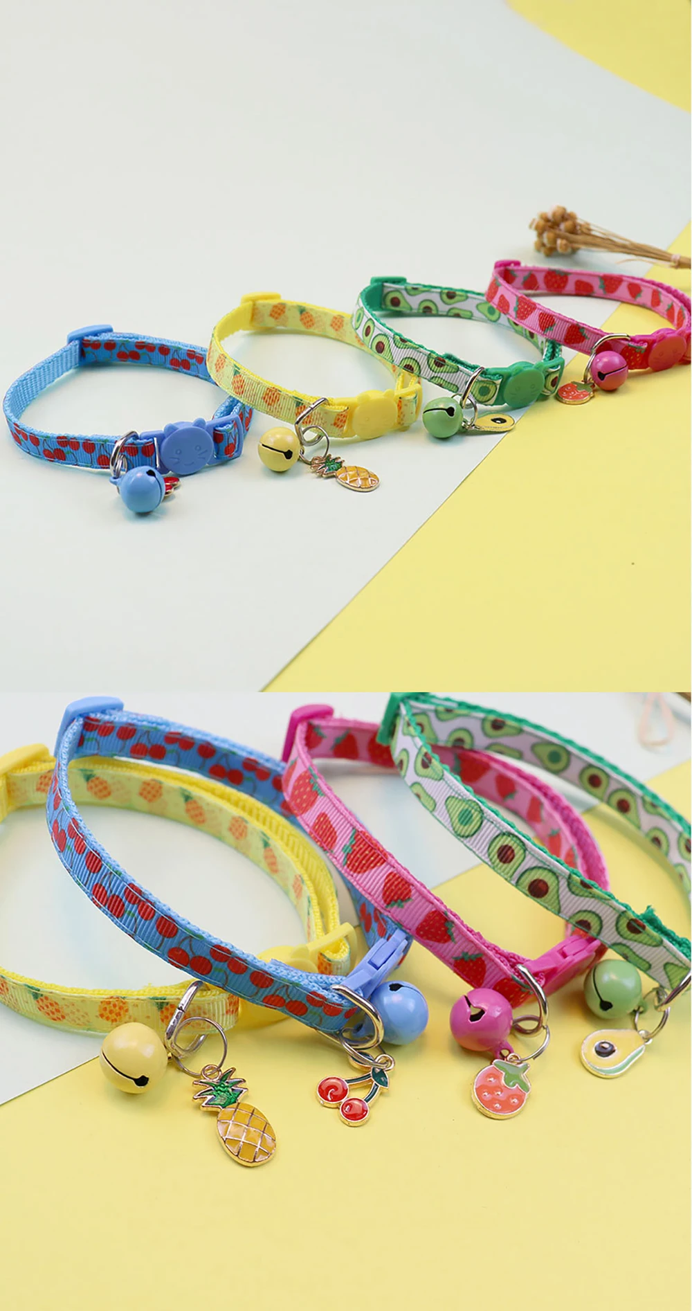 Title 12, Cat Collars With Bell Cute Colorful Dog Puppy C...