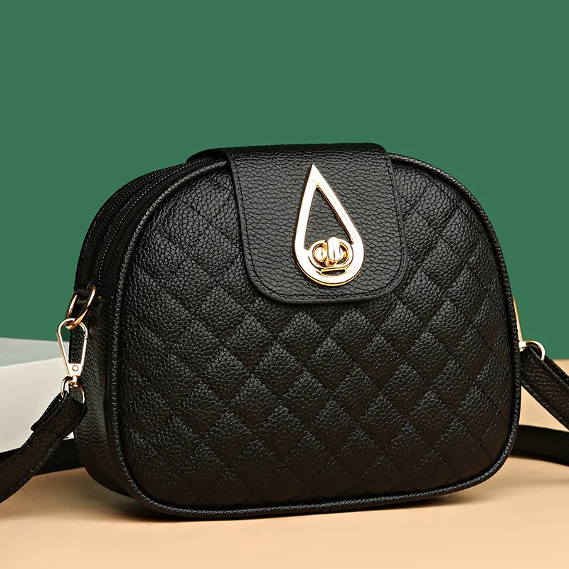 

Женская маленькая квадратная сумка, новая модная текстурная Сумка-клатч с бриллиантами, трехслойная сумка-мессенджер через плечо, роскошная сумка
