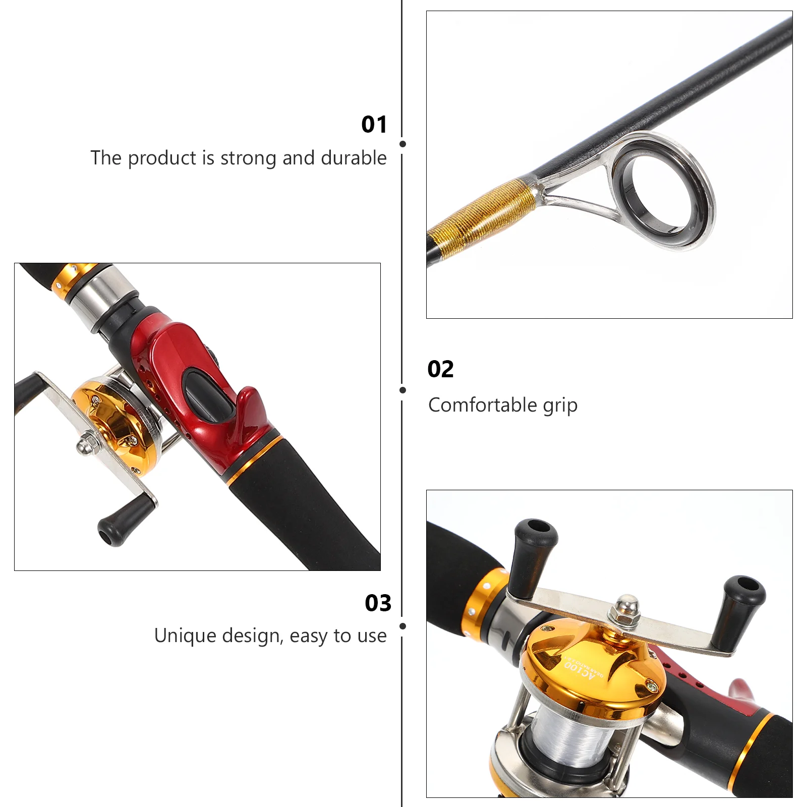 

1Pc Winter Fishing Rod Outdoor Fishing Pole Ice Fishing Gear Fishing Tool