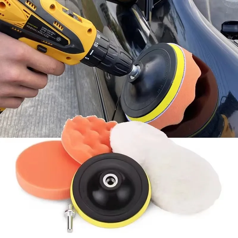 Car Polishing Sponge Pads Kit for Auto Motorcycle Removes Scratches