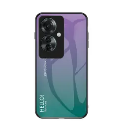 Custodia per telefono in vetro temperato shockproof con paraurti in silicone