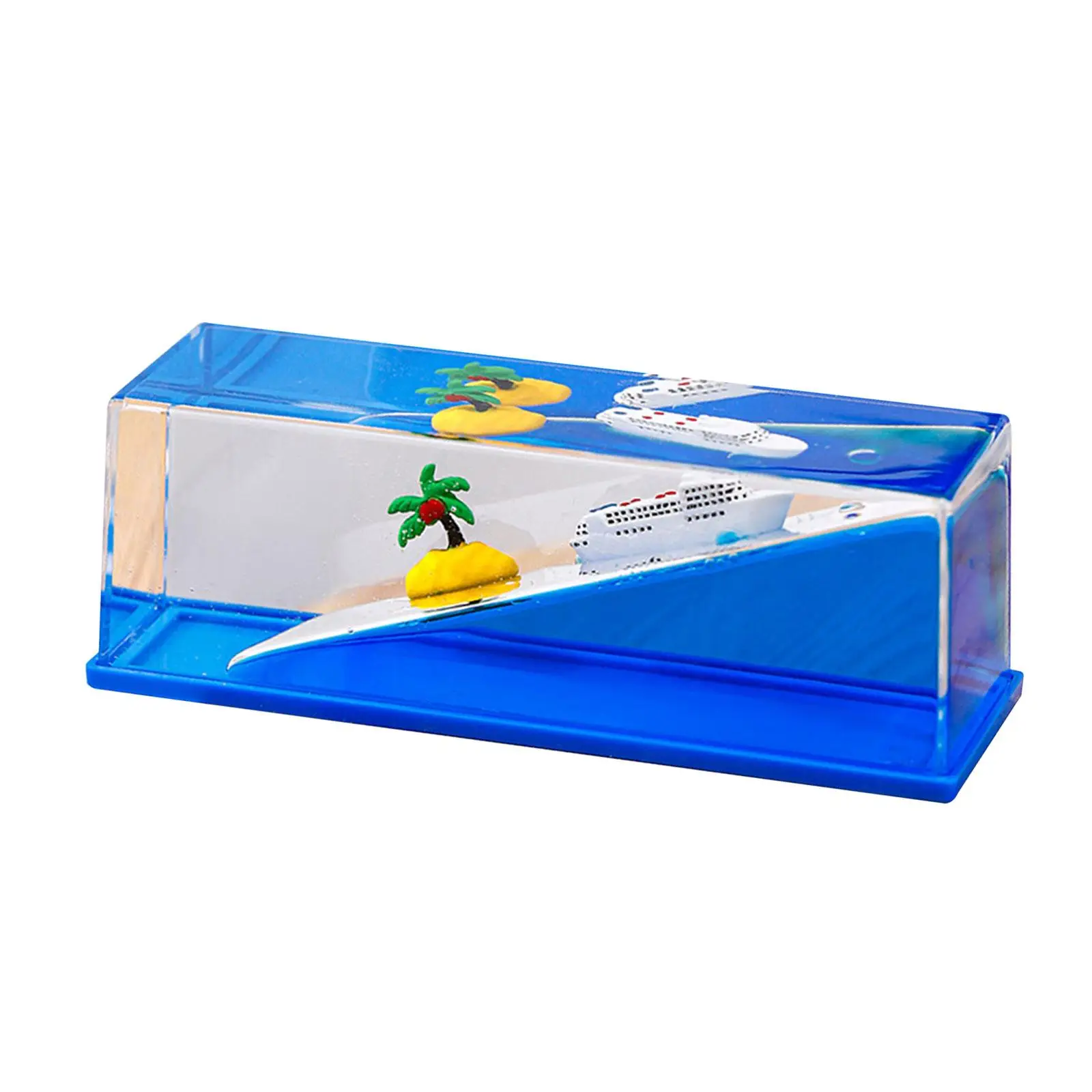 

Жидкие игрушки, настольная игрушка, плавающая бутылка, развивающая игрушка, неподвижные украшения, акриловая статуя для гостиной, дерево и лодка