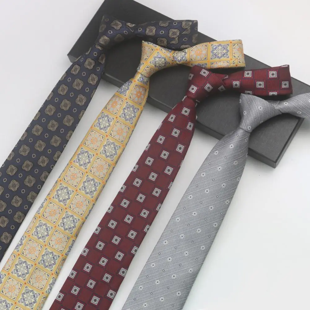

Trendy Striped Business Tie Necktie Men Necktie Tear Resistant Dressing