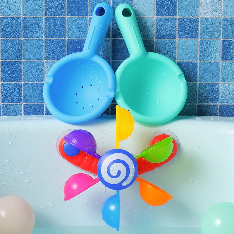 Kids Bath Toys Cute Penguin Yellow Duck Waterwheel Shower Toys Baby Bathing  Bathtub Water Spray Sprinkler Toys For Children Gift