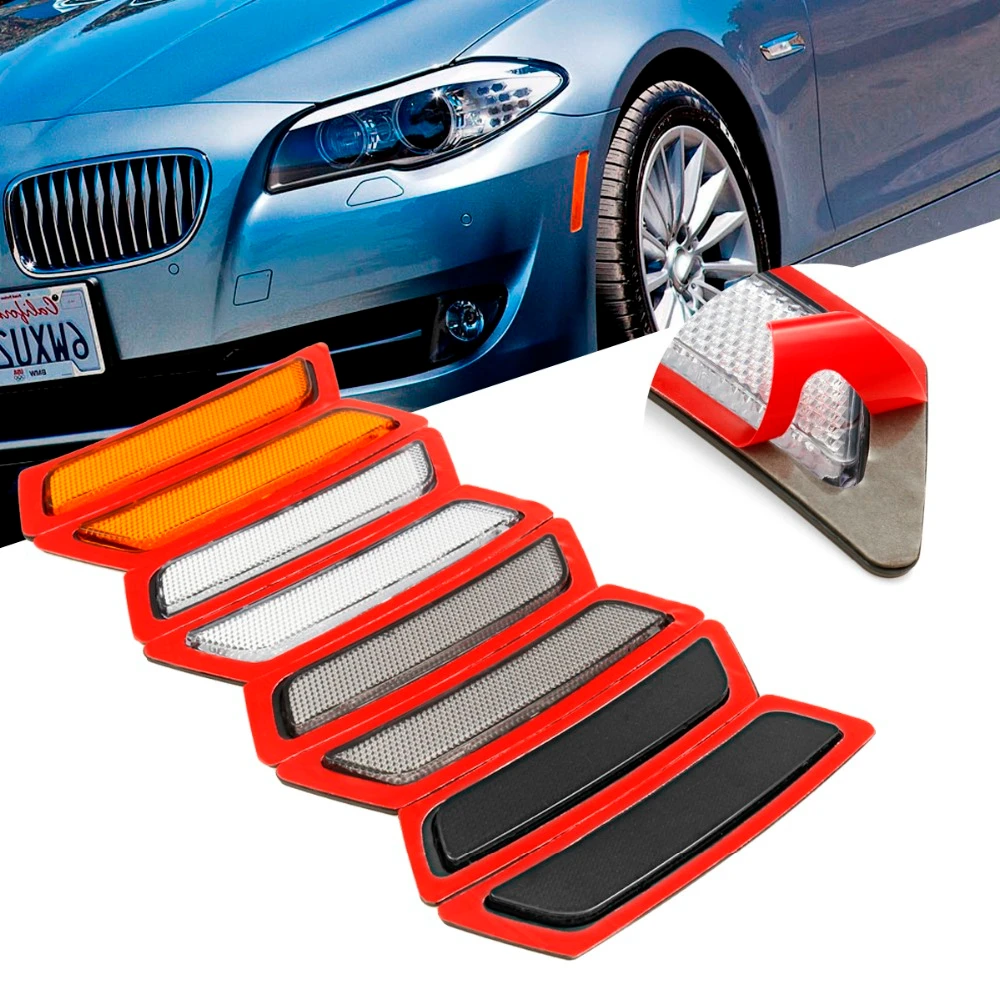

Pair Front Bumper Left + Right Reflector Side Marker Lights for BMW 5 Series F10 2011 2012 2013 2014