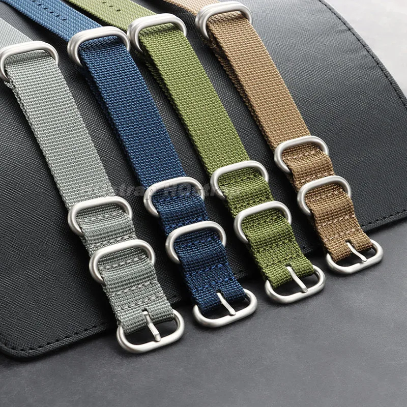 Stylish Woven Nylon Fabric Watch Band - Casual Sport Wristband Replacement Strap
