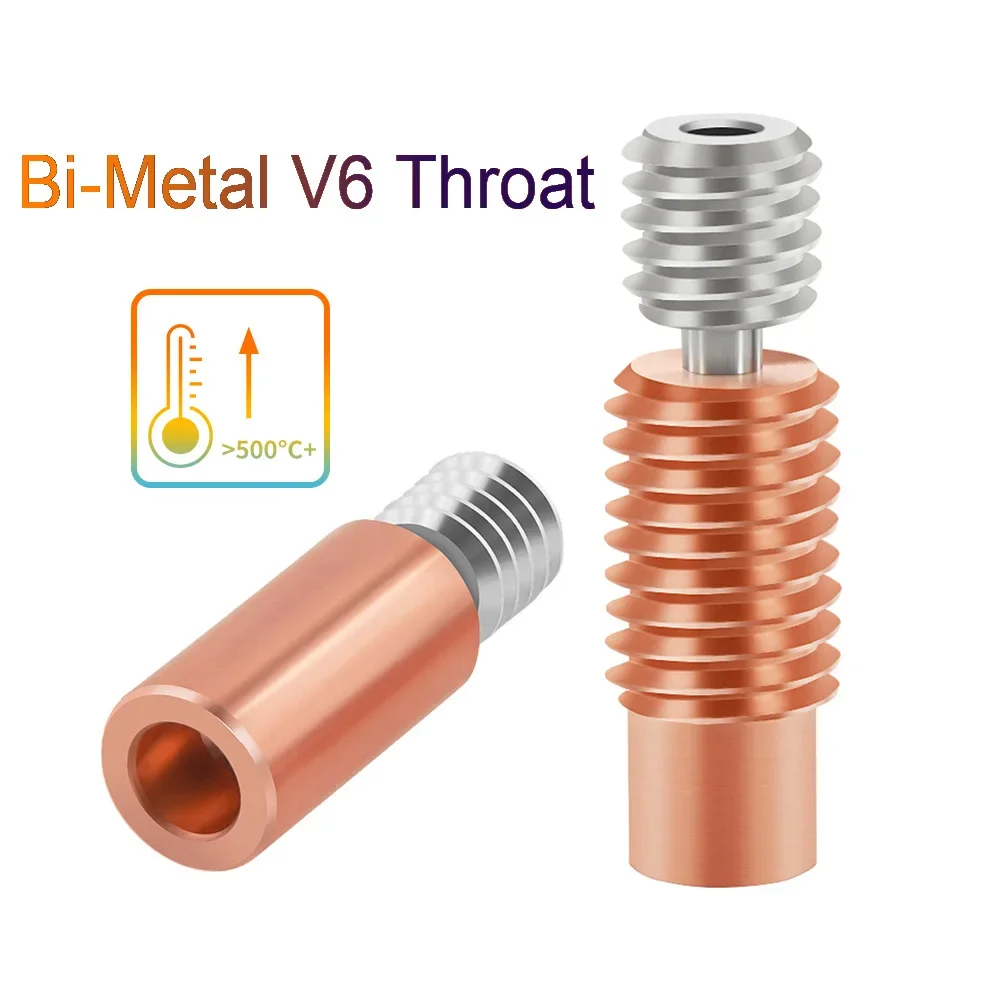 

1/2 PCS V6 Titanium Alloy Bi-Metal Heatbreak For V6 HOTEND Heater Block For Prusa i3 MK3 Break 1.75MM Filament Smooth