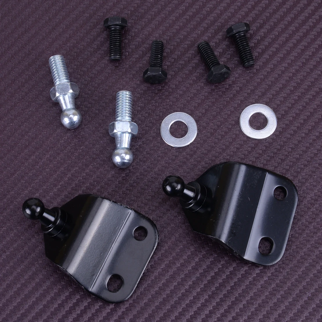 

2 Sets Gas Strut End Mounting Bracket Support Ball Pin Stud Bolt Fitting for Car Bonnet Hood Tailgate