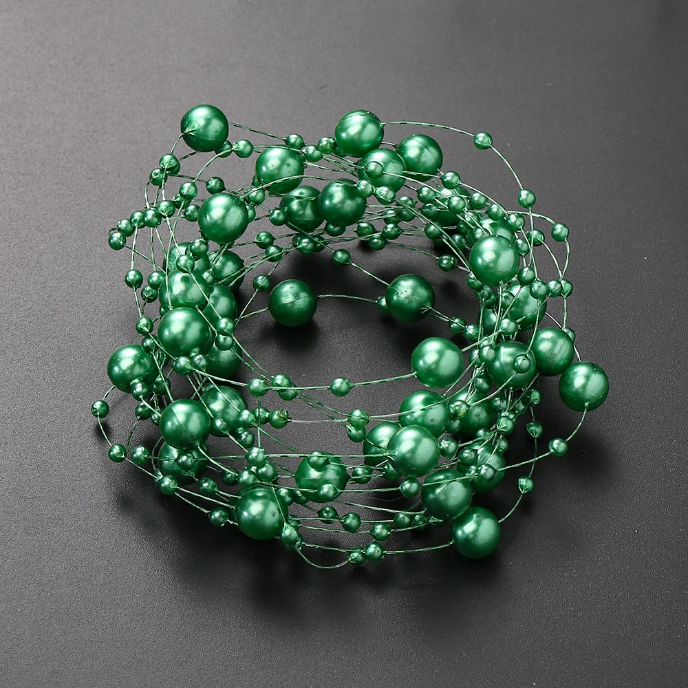 Elegant Acrylic Bead Chain for Decoration and DIY Projects - 5M Long