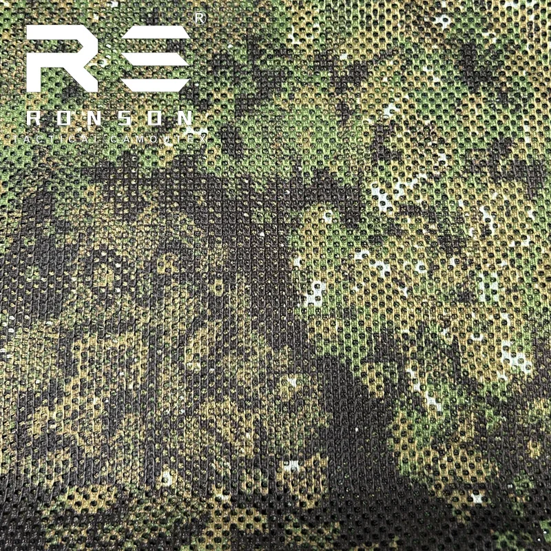 Mesh fabric 230gsm PENCOTT GREENZONE camouflage fabric tactical tricot mesh for printed