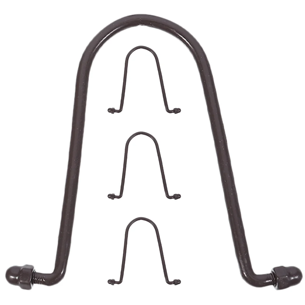 4 Pcs Rain Chain Hook Hooks Accessories Garden Hangers for Gutter Iron Parts Downspout