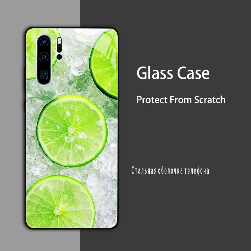 Luxury Tempered Glass Marble Painted Protective Case