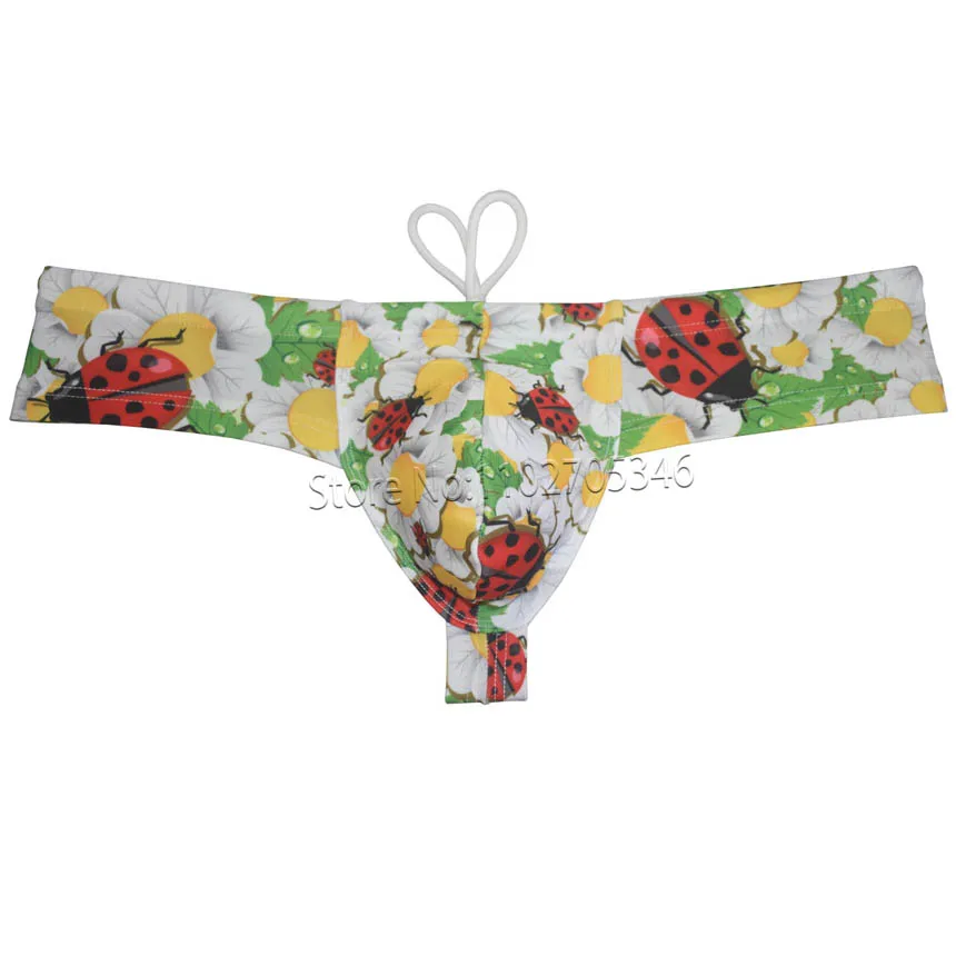 Men Swim Cheeky Boxer Male Enhancing Bikini Swimwear Swimsuit Geometric Color Padded Swim Boxers  Brazilain Trunks Bokserki