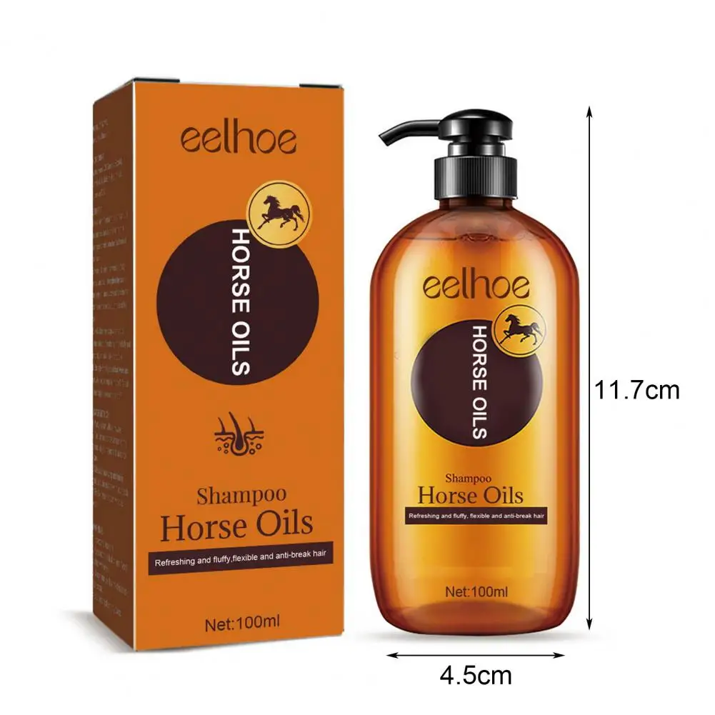 Description Picture 5 of itemHorse Oil Shampoo for Hair Loss 100ml Horse Oil Nourishing Shampoo Safe Healthy Hair Loss Solution Unisex Moisturizing Hair Care