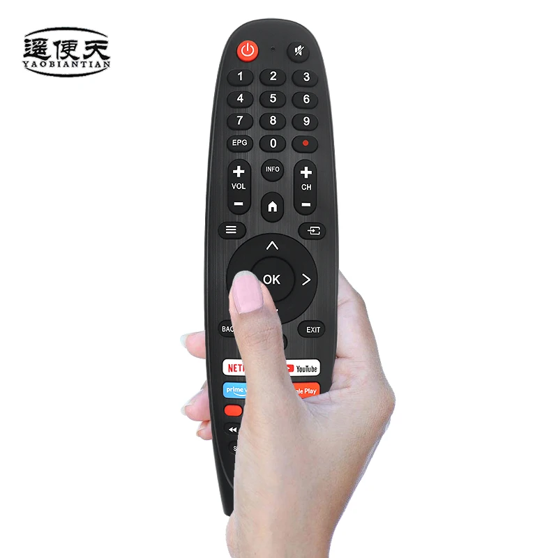 Voice remote for Android TV (Kogan 4K) & IR. Works with Inves, Tesla, Q.Bell, Multilaser, Blaupunkt, Kogan, Continental Edison