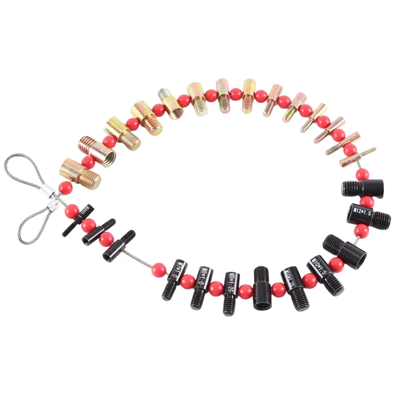 

Набор для проверки гаек и болтов из углеродистой стали, 26 комплектов-14 дюймов и 12 метрических съемных гаек и болтов, определитель размера резьбы, датчики