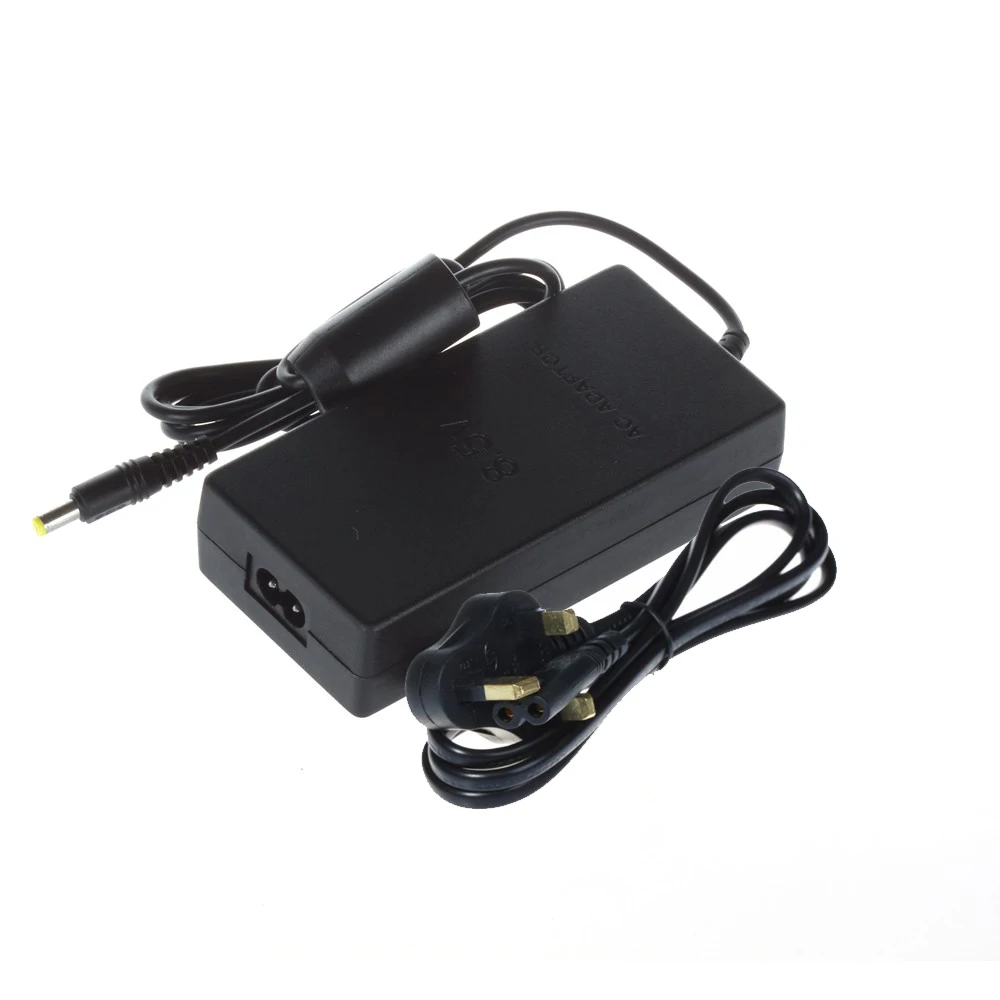 

100 pcs US/EU/UK/AU Plug AC Adapter Charger Cord Cable Supply Power For PS2 Slim Console Black