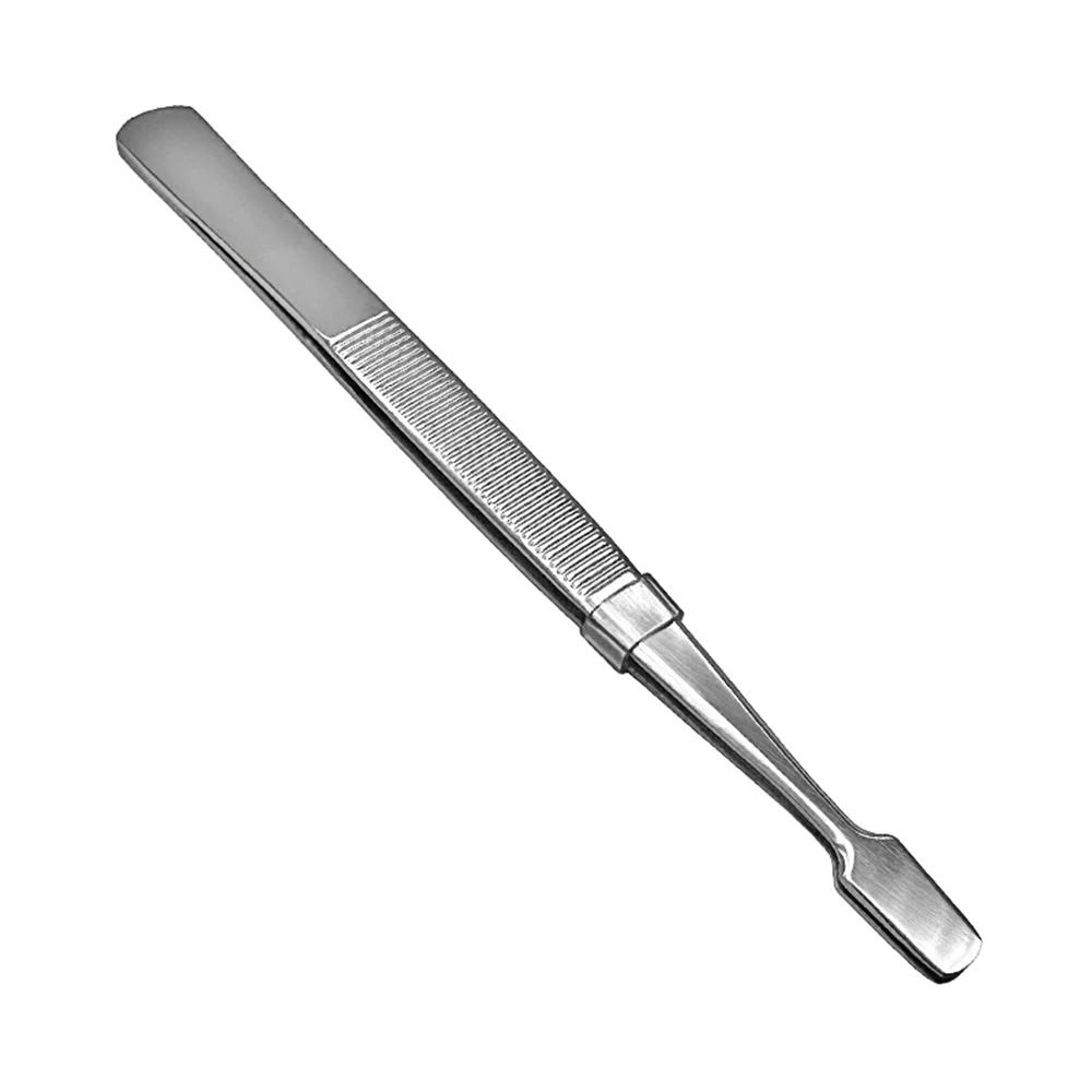 5pcs Stamp Tweezers Stainless Steel Philately Stamps Collector Tools Eyelash Curler Handmade DIY Flat Head Label Paper Tweezers tweezer tool