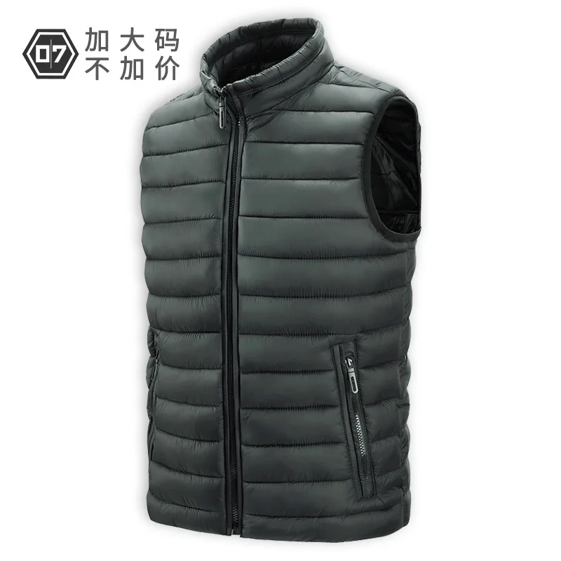 Men's Waistcoat Ultra Light Down Vest Oversize Men Lightweight Waterproof Sleeveless Duck Down Male Slim Gilet