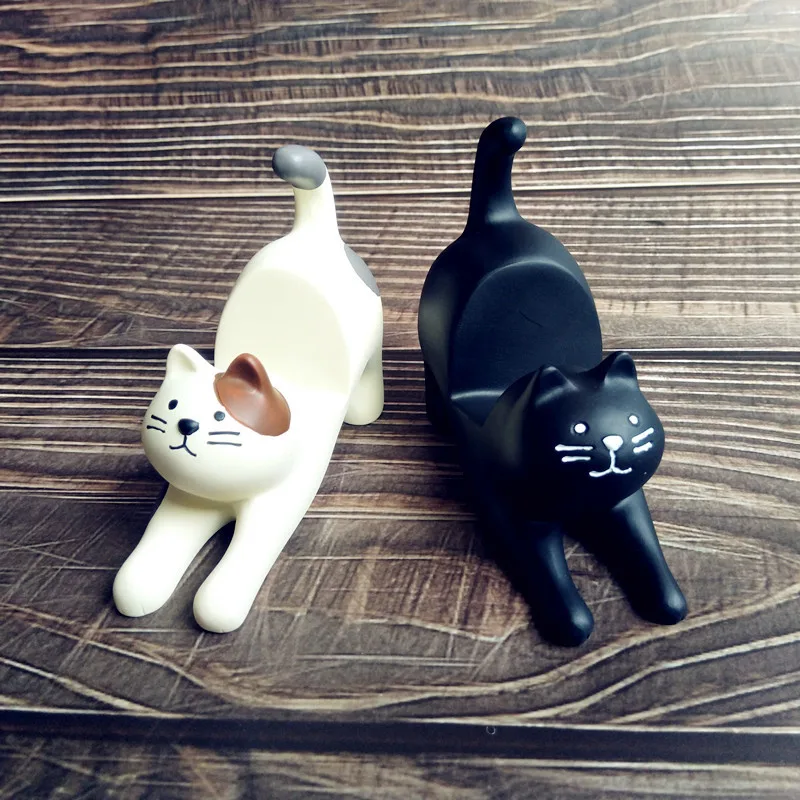 

Home Decoration Smart Animal Phone Holder Kawaii Desk Accessories Aesthetic Room Decor Gadgets Desktop Sculpture Gaming