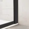 Bathroom half frame fixed shower door,single shower screen,matte black,clear shower door, with frame hardware kit  ducha puerta 2
